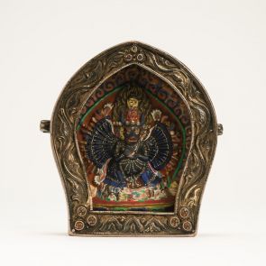 Charm-box with the votive tablet of Vajrabhairava