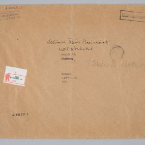 Envelope for the biography of Zoltán Felvinczi Takács