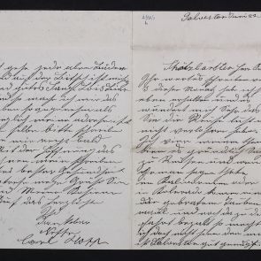 Karl Hopp's letter to Ferenc Hopp from Galveston, Texas