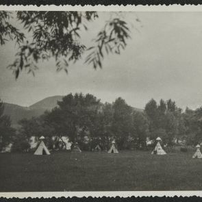 View of the Indian camp