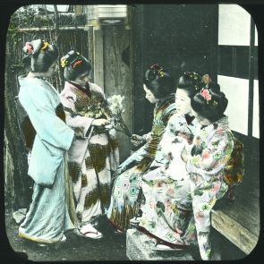 The recreation of Japanese geishas