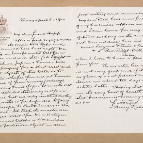 Henry Kahn levele Hopp Ferencnek Párizsból