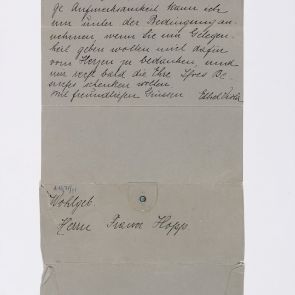 Viola Ethel's letter to Ferenc Hopp