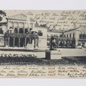 Béla Nemeshegyi's greeting card from Ischl