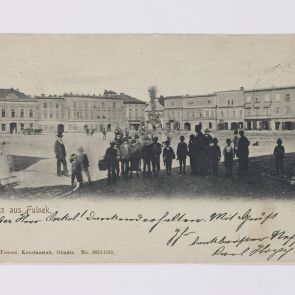 Karl Hopp's postcard to Ferenc Hopp from Fulnek