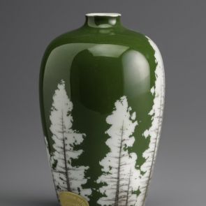 Baluster vase decorated with tree motifs