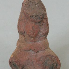 Male half-figure, terracotta