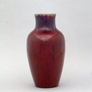 Vase with flambe glaze