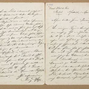 Ferenc Hopp's letter to Henrik Jurány from Madrid