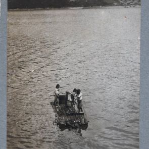 Children on a Raft in Port Hamilton