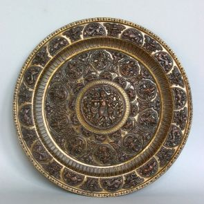 Decorative tray featuring Kamadeva