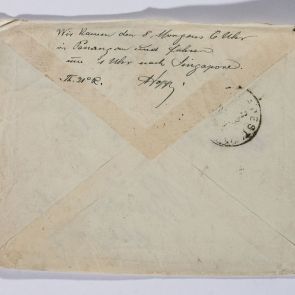 Hopp Ferenc levelének borítékja