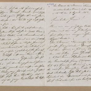 Ferenc Hopp's letter sent to Calderoni and Co. from the Atlantic Ocean