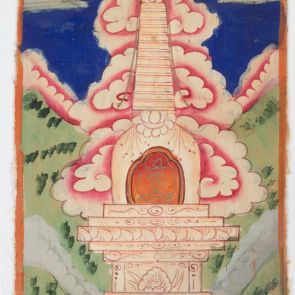 Cakli depicting a stupa
