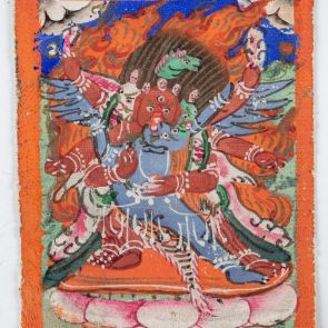 Hajagríva dharmapála, a "Lófejű" tanvédő isten