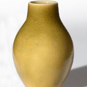 Small vase with yellow glaze