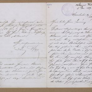 Ferenc Hopp's letter to Henrik Jurány from the Volcano Kilauea