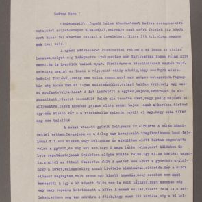 Aurél Gászner's letter to his mother from Tokyo