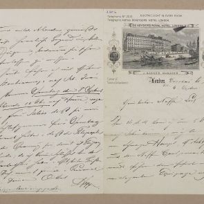 Ferenc Hopp's letter to his nephew Ferenc Lux from Csorbató (Štrbské pleso)