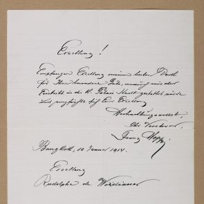 Hopp Ferenc levele Rudolphe de Wodianernek Bangkokból