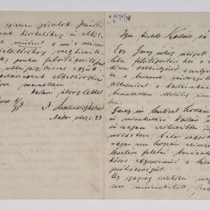 Kornél Lichtenberg's letter to Ferenc Hopp from Budapest