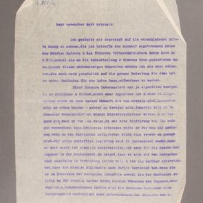 Aurél Gászner's letter to Gotzhein