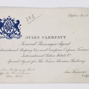 Business card: Jules Clerfayt, General Passanger Agent