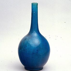 Tianqiu-típusú palackváza türkizkék mázzal