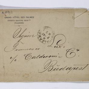 Envelope of Ferenc Hopp's letter