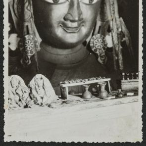 Giant statue of Jampa in Leh, Leh, August 21, 1928