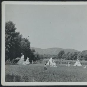 The camp photographed from the distance