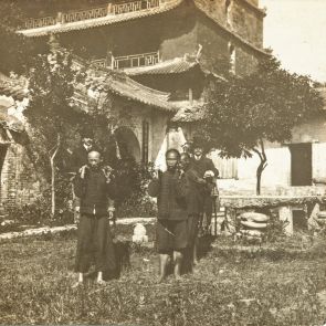 On a palanquin at the Five-Story Pagoda