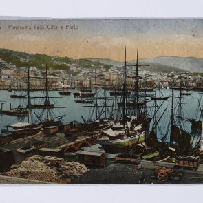 Ferenc Hopp's postcard to Aladár Félix from Genoa