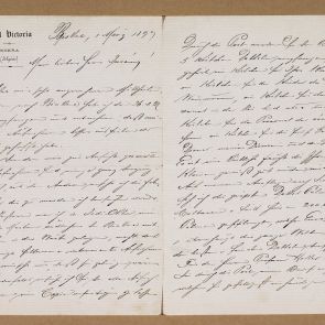 Ferenc Hopp's letter to Henrik Jurány from Biskra