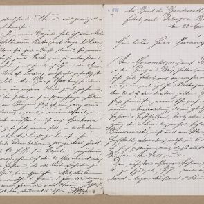 Ferenc Hopp's letter to Henrik Jurány, written while sailing to Delagoa Bay, Mozambique