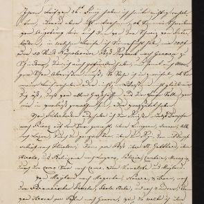 István Calderoni's letter to Ferenc Hopp from Genoa
