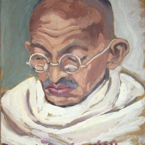 Portrait of Mahatma Gandhi