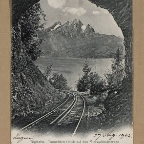 Ferenc Hopp's postcard to Aladár Félix from Luzern