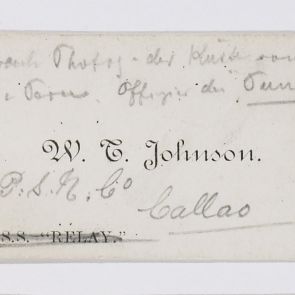 Business card: W. T. Johnson