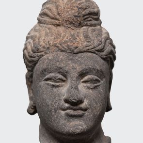 Head of Buddha. Fragment.