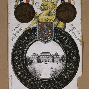Unaddressed postcard of Ferenc Hopp from Beijing to Ferdinand Fürsch Esq.