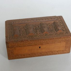 Carved hinged box