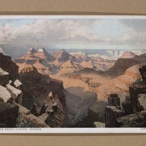 Ferenc Hopp's postcard to Aladár Félix from the Grand Canyon (Arizona)