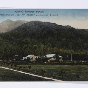 Ferenc Hopp's postcard to Aladár Félix from New Guinea