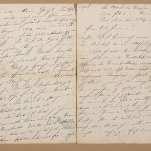 Ferenc Hopp's letter sent to Calderoni and Co. from Port Said (on the deck of passanger steamer Malwa, between Candia [Iraklion] and Port Said)