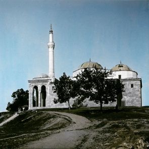 Bayezid I Mosque in Bursa. The shrine and other buildings around it were built in the early 1400s