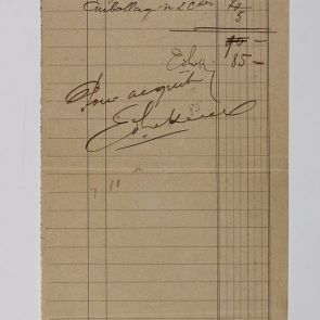 Invoice issued to Ferenc Hopp by Créchot Freres & Co.