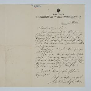 Letter of Dr. Weirlgärtner to Zoltán Felvinczi Takács from Vienna