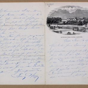 Ferenc Hopp's letter to Henrik Jurány from Cape Town