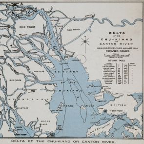 Chu-Kiang vagy Canton folyó deltája. - Térkép